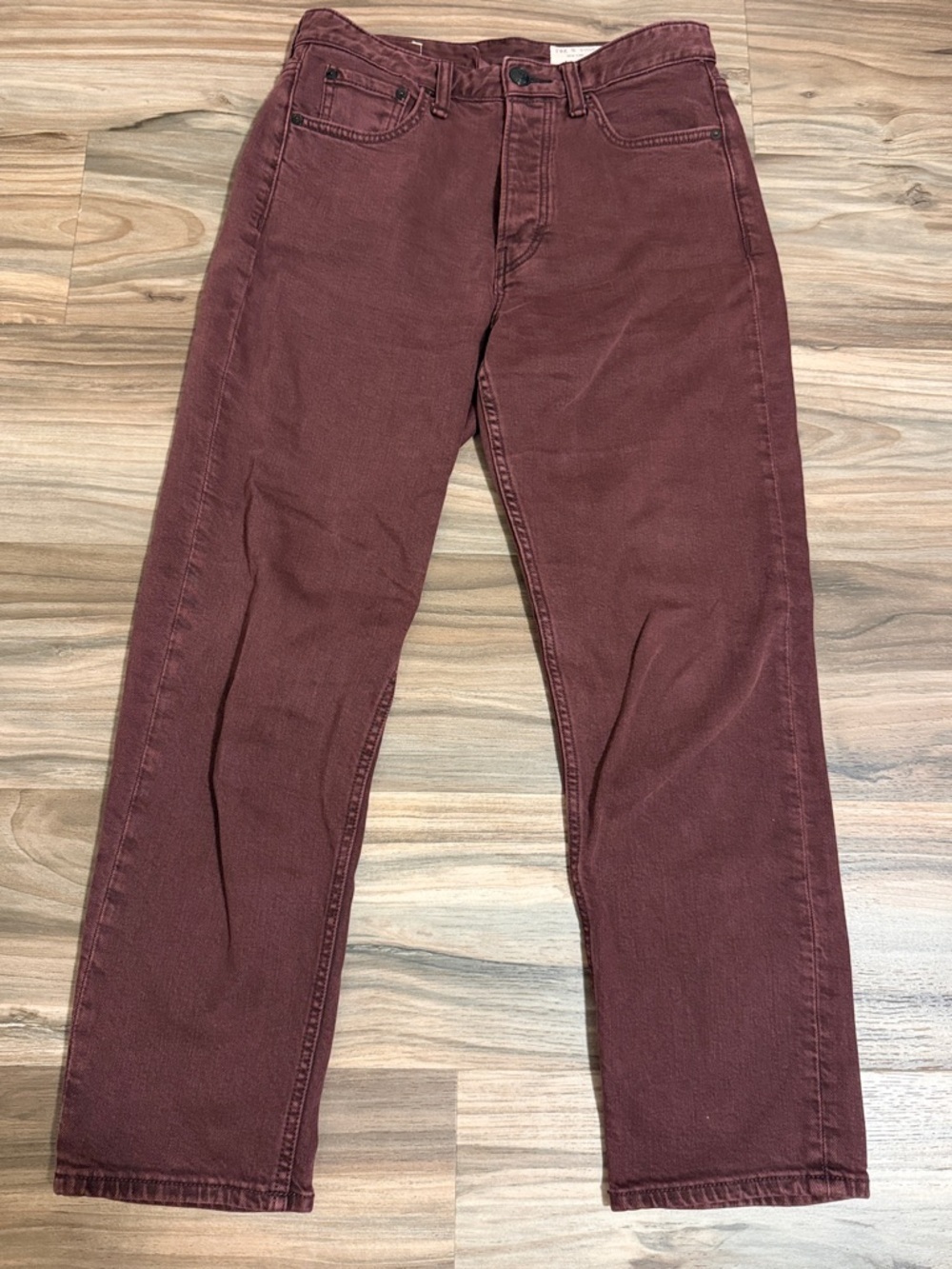 Rag & Bone Maya High Rise Ankle Slim Women’s Sz. 28 Burgundy